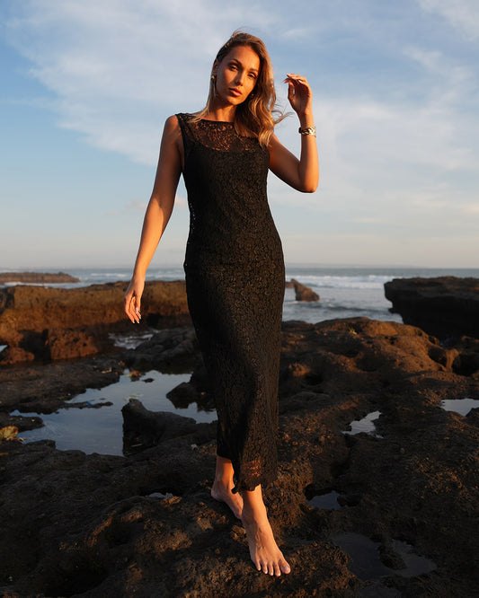 Farah Lace Midi Dress