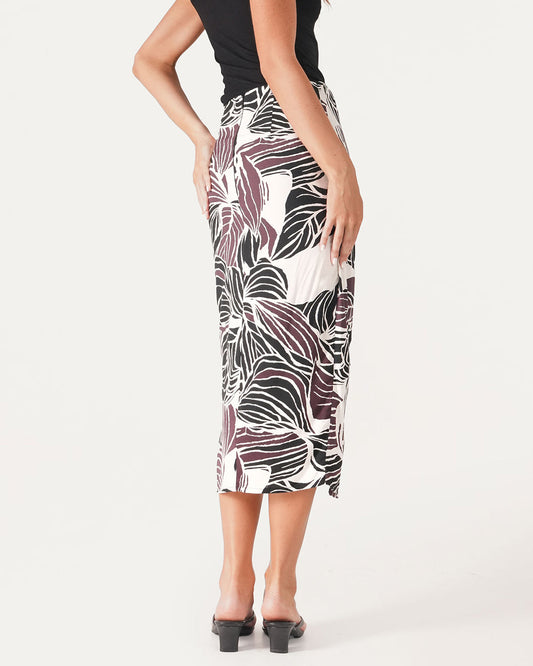 Meadow Wrap Midi Skirt