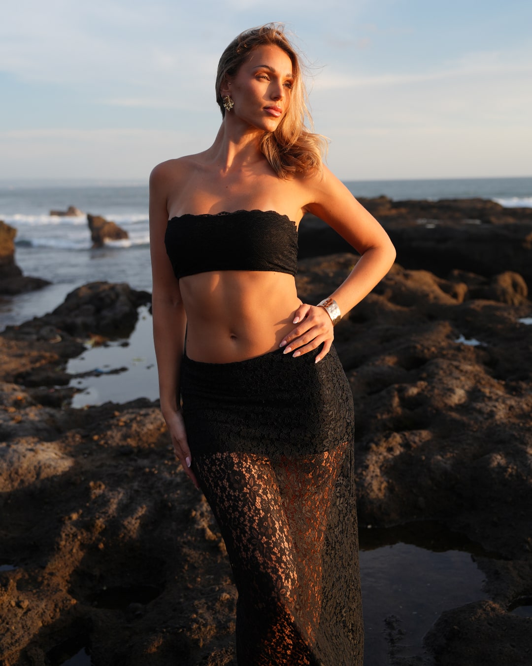 Patricia Lace Midi Skirt