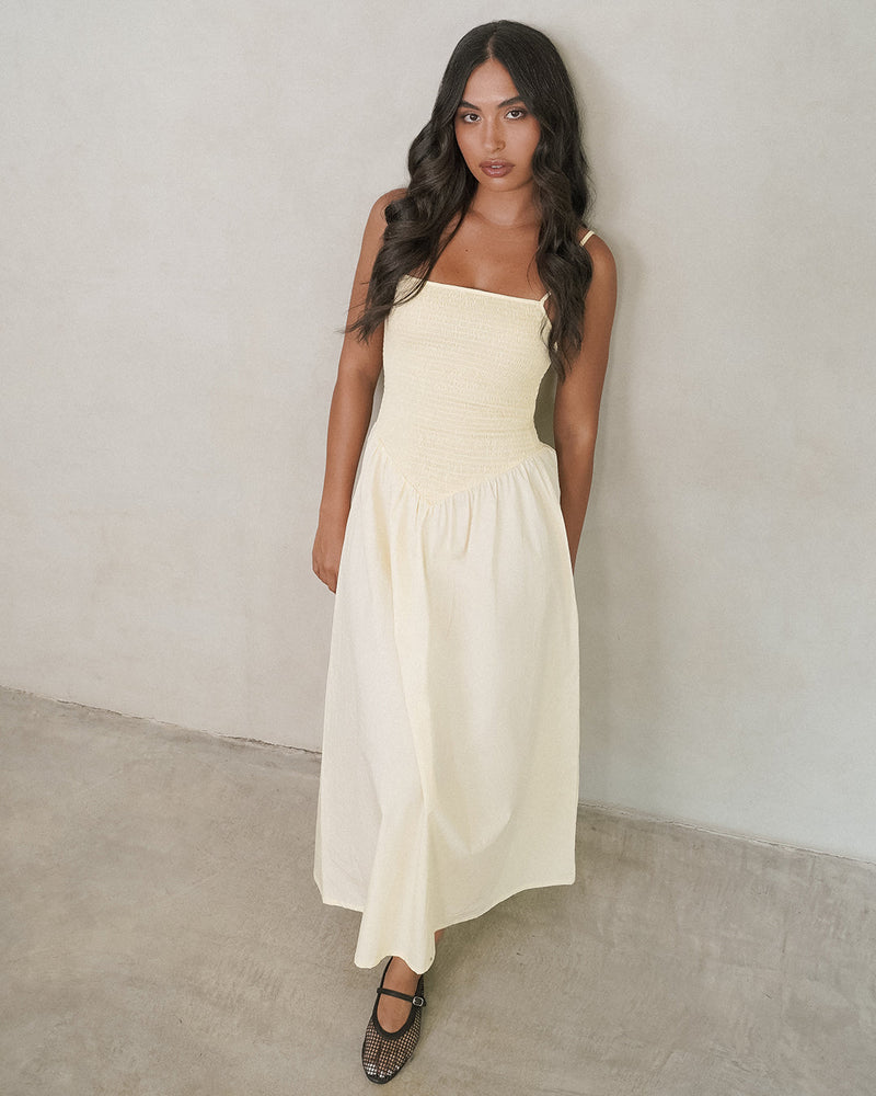 Tropez Ruched Midi Dress