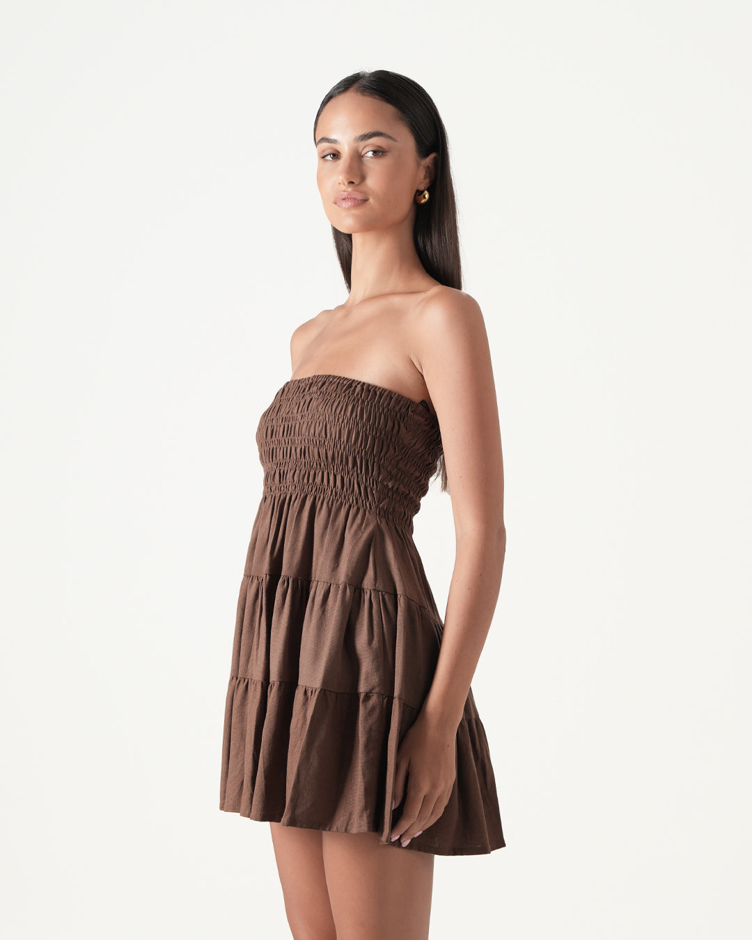 Atlas Ruched Mini Dress