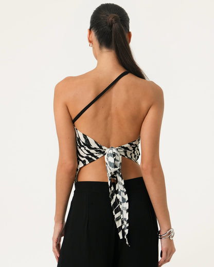 Cola One Shoulder Top