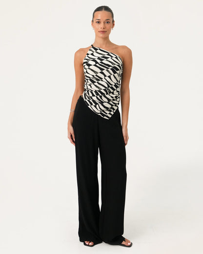Cola One Shoulder Top