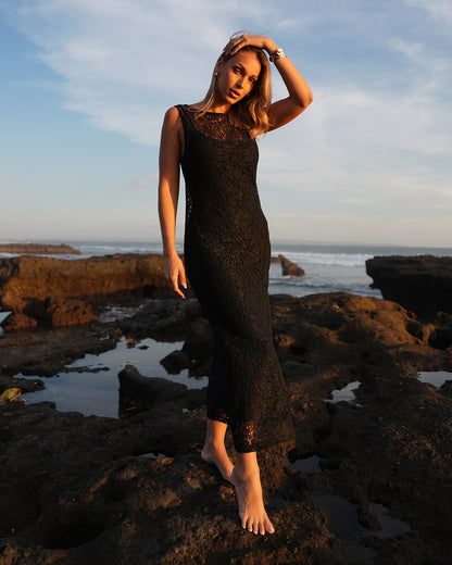 Farah Lace Midi Dress