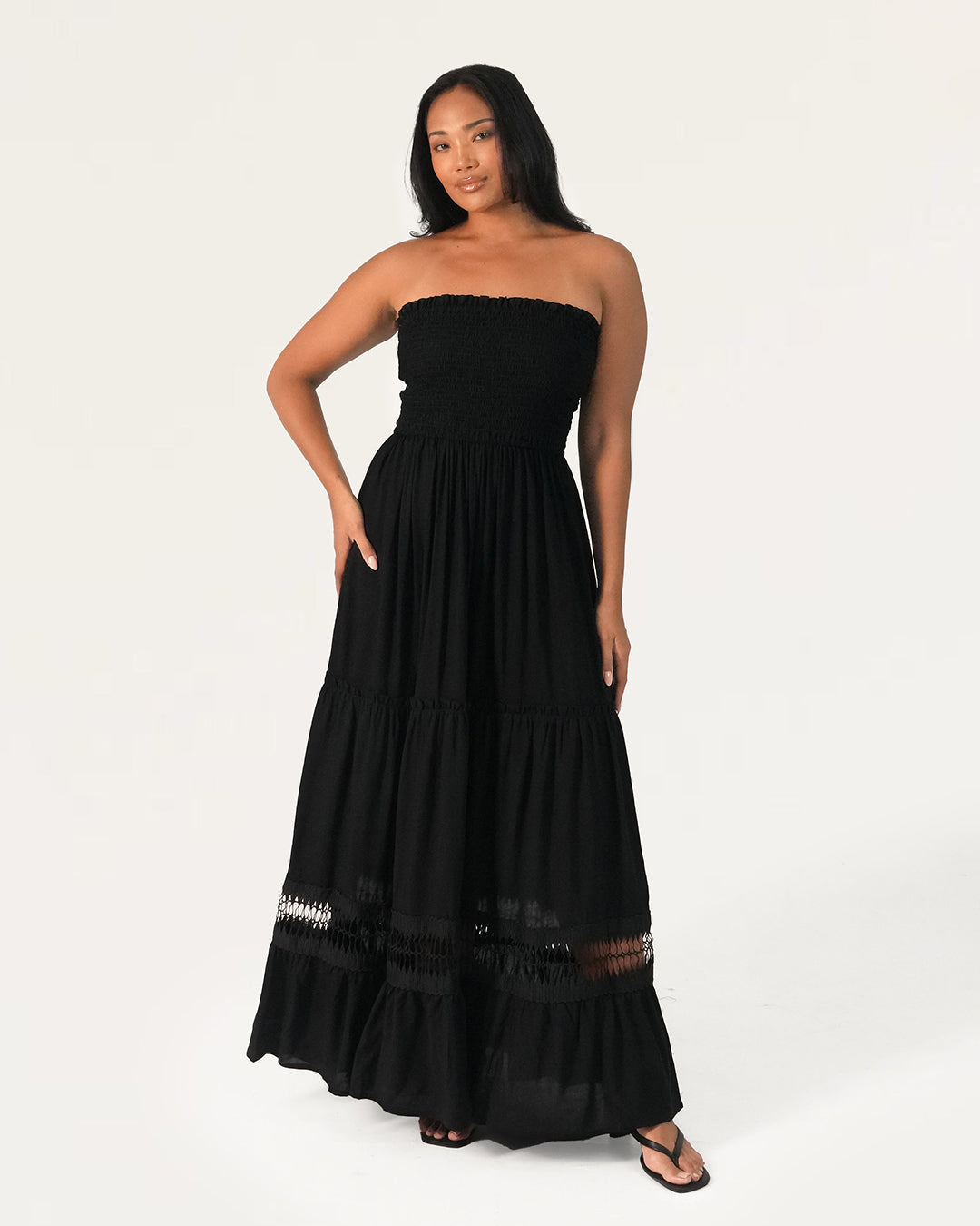 Gloria Ruched Maxi Dress