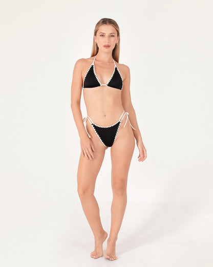 Lotus Side Tie Bikini Bottom