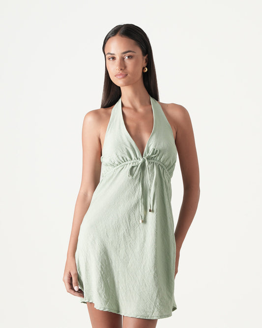 Sally Halter Mini Dress