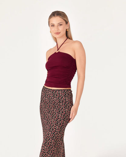 Tahiti Halter Jersey Top