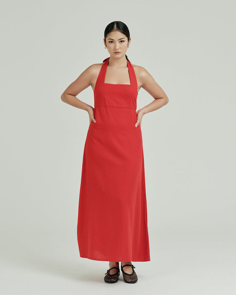 Venus Halter Midi Dress