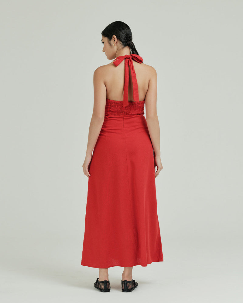 Venus Halter Midi Dress