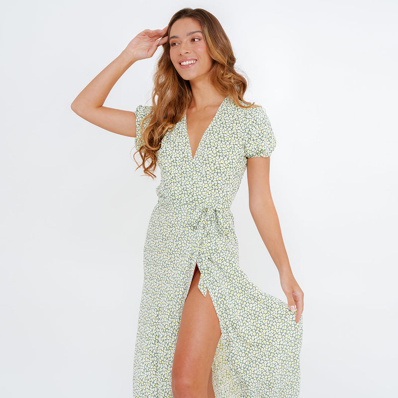 Mia Wrap Midi Dress