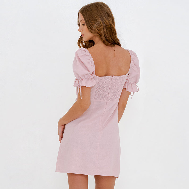 Marita Puff Sleeve Mini Dress