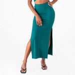 Carly Rib Midi Skirt