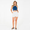 Plum Halter Jersey Top