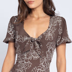 Jennifer Front Tie Midi Dress