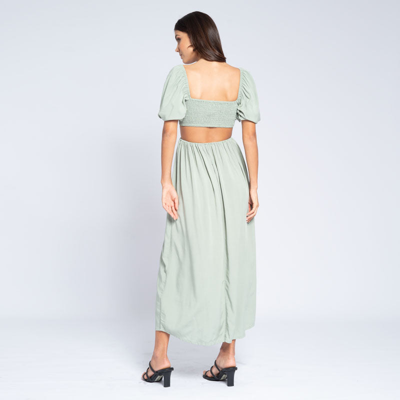 Hope Puff Sleeve Midi Dress