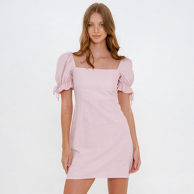 Marita Puff Sleeve Mini Dress