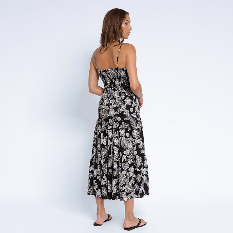 Chloe Tiered Midi Dress