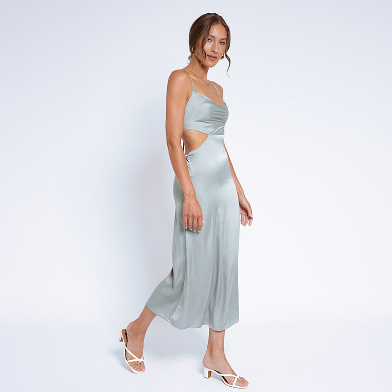 Cody Satin Midi Dress