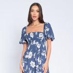 Monaco Puff Sleeve Mini Dress